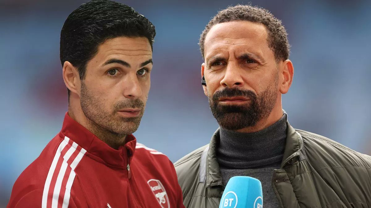 Arteta and Rio Ferdinand