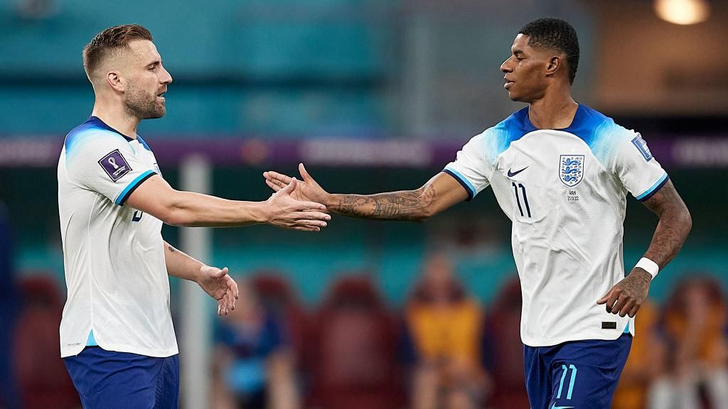 Marcus Rashford and Luke Shaw