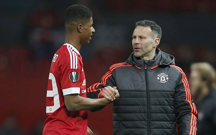 Ryan Giggs and Marcus Rashford